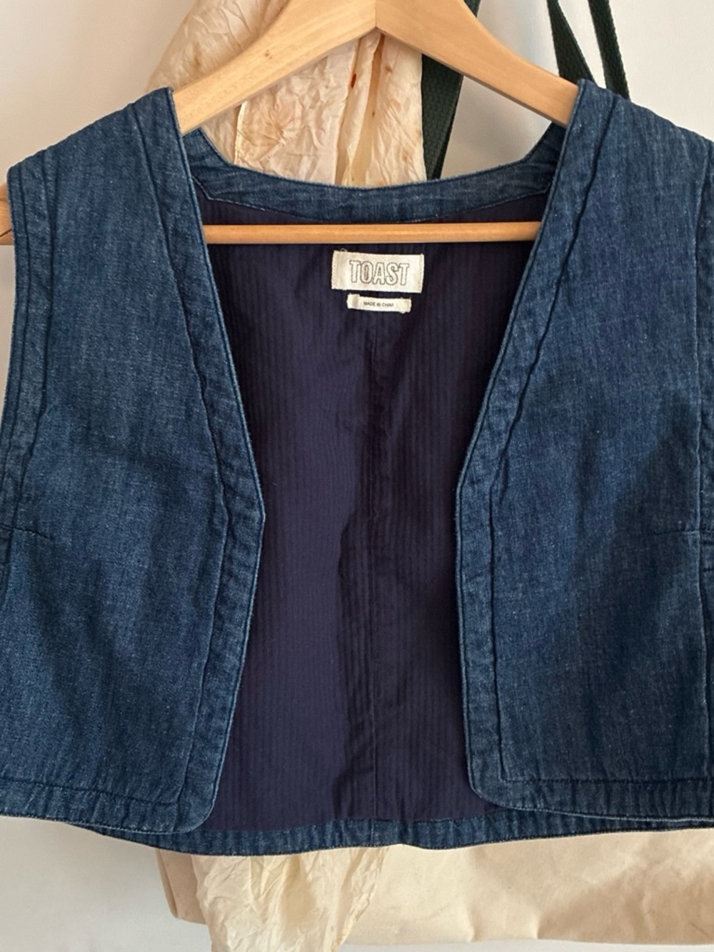 Women’s TOAST Denim Vest/waistcoat